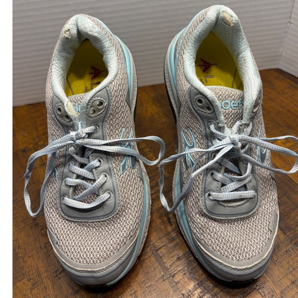 Gravity Defyer G-Defy Ion Walking Shoes Grey Blue TB9024FGU-M Womens 7.5